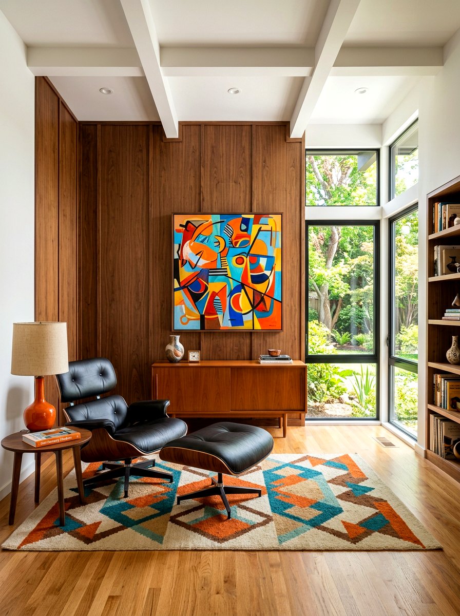 Mid Century Modern Paneling - 30 half wall paneling ideas