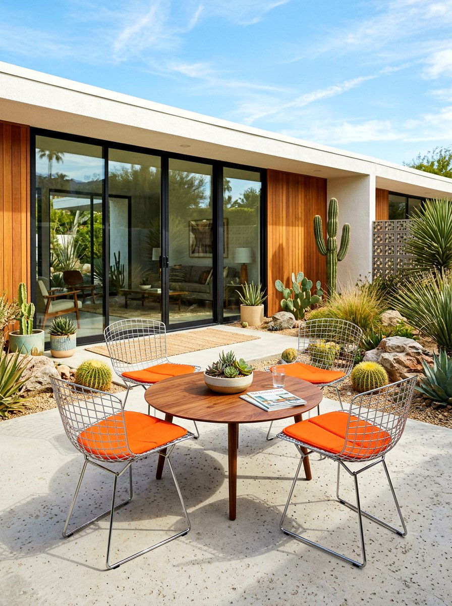 Mid Century Modern Patio - 30 modern backyard lounge ideas