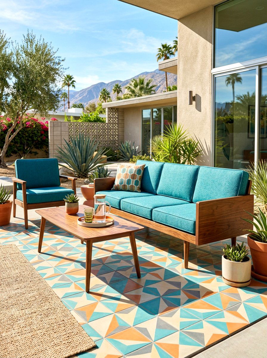 Mid Century Modern Patio Set - 30 modern outdoor furniture ideas