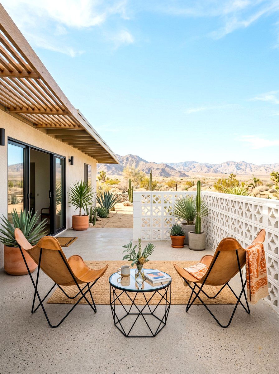 Mid Century Modern Patio - 30 desert patio ideas