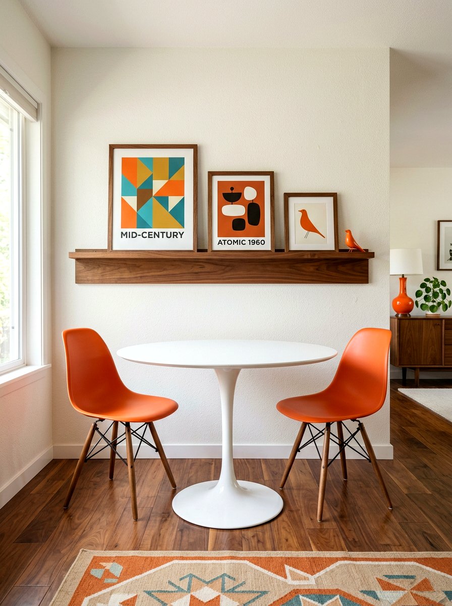 Mid Century Modern Picture Ledge - 30 dining room picture ledge ideas