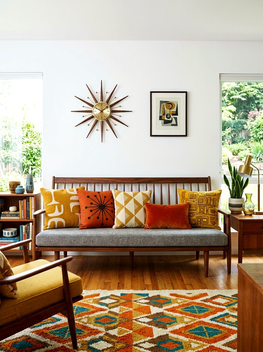 Mid Century Modern Pillow Palette - 30 layered throw pillow ideas