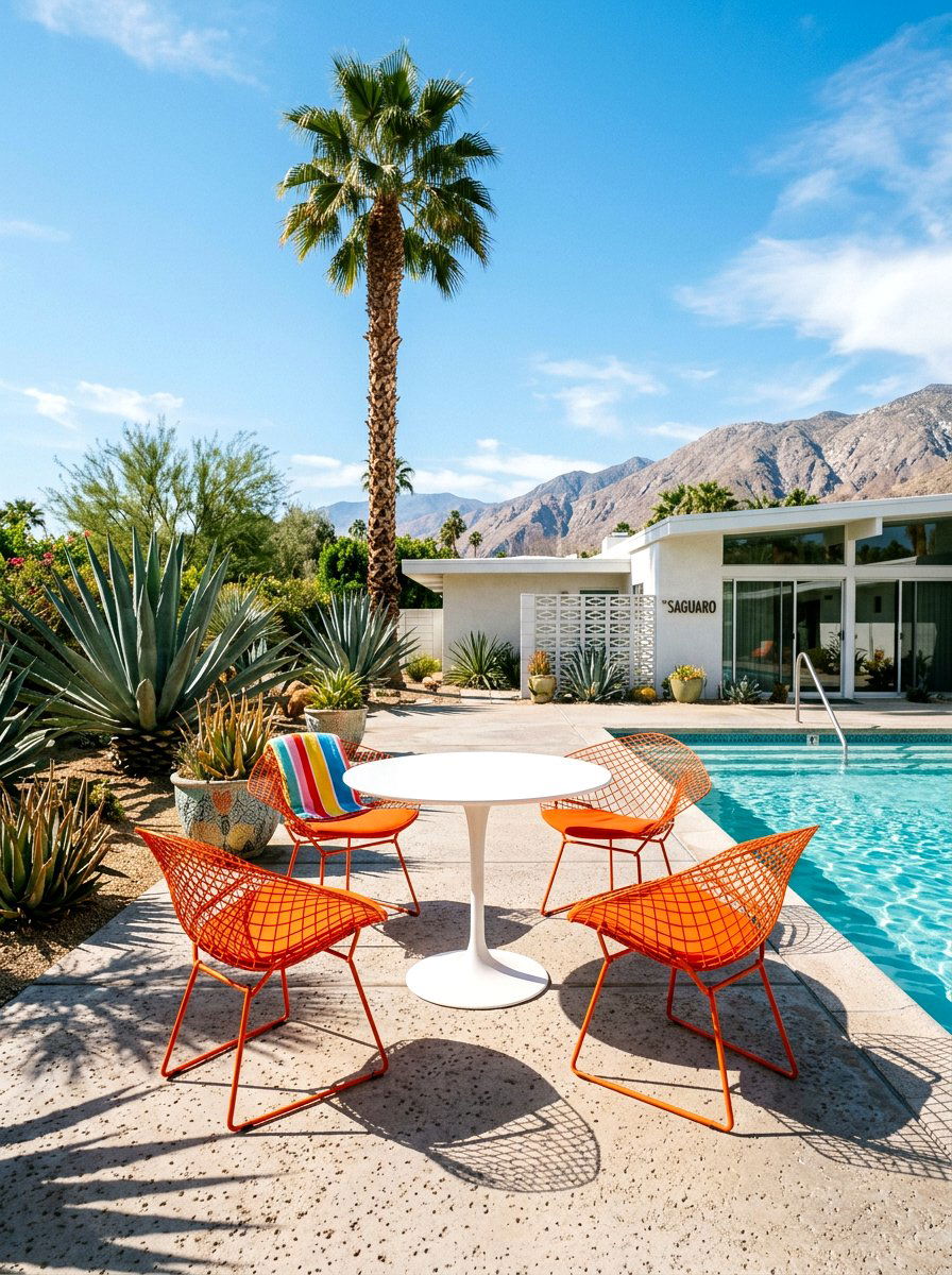 Mid Century Modern Pool Furniture - 30 pool lounge patio ideas
