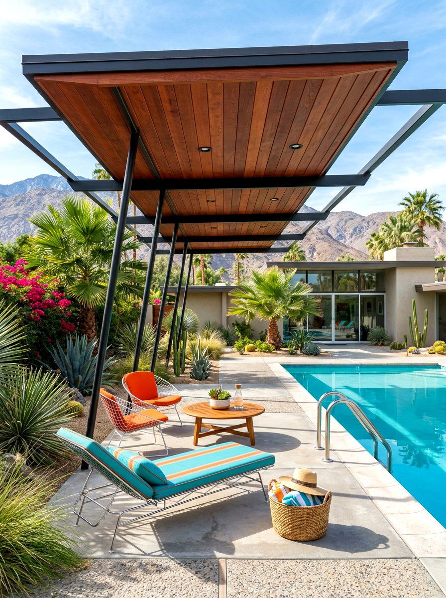 30 Poolside Pergola Lounge Ideas to Create a Shaded Escape