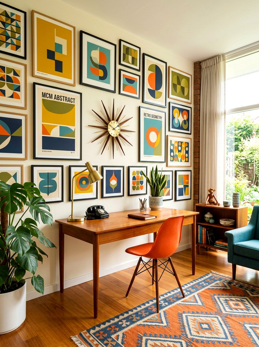 Mid Century Modern Prints - 30 art wall office ideas
