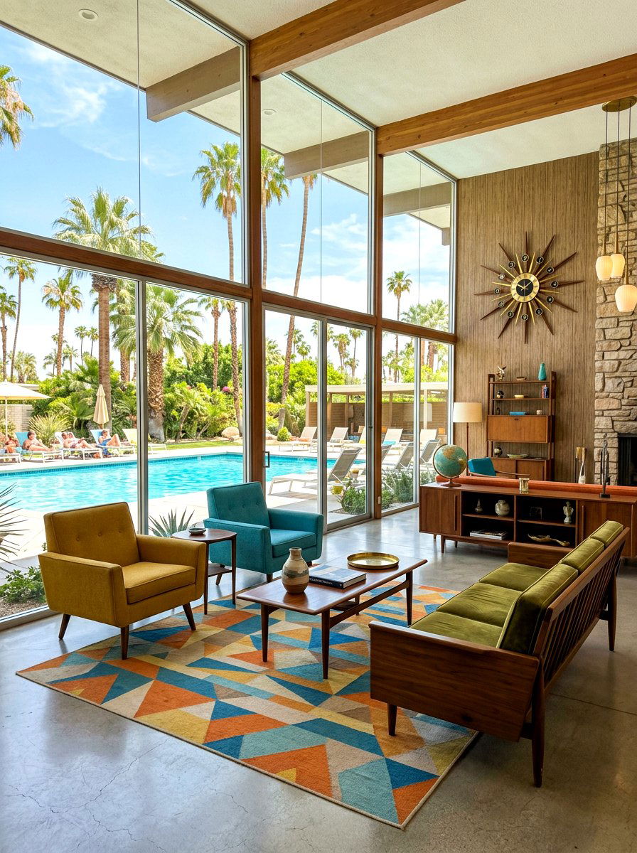Mid Century Modern Resort - 30 resort bedroom ideas