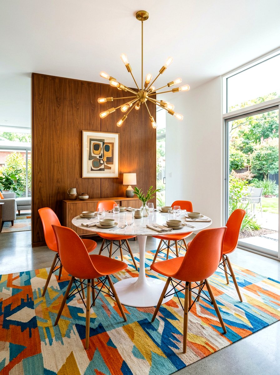 Mid Century Modern Round Dining - 30 round dining room ideas