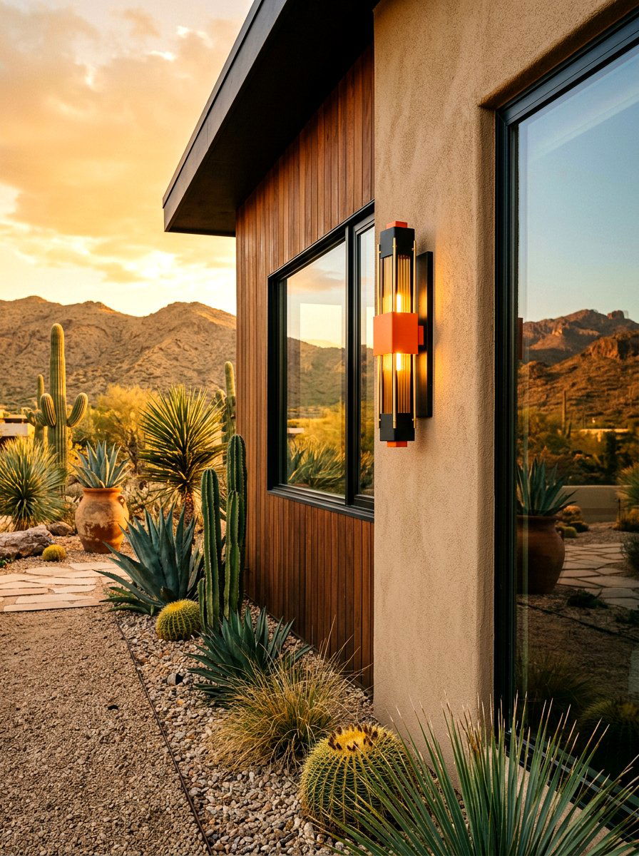 Mid Century Modern Sconce - 30 outdoor wall light ideas