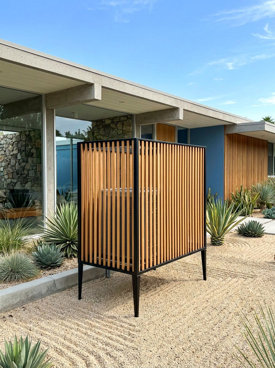 Mid Century Modern Screen - 30 AC screen privacy ideas