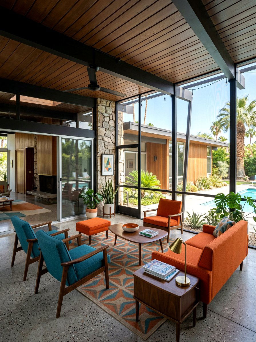 Mid Century Modern Screened Patio - 30 screened patio enclosure ideas