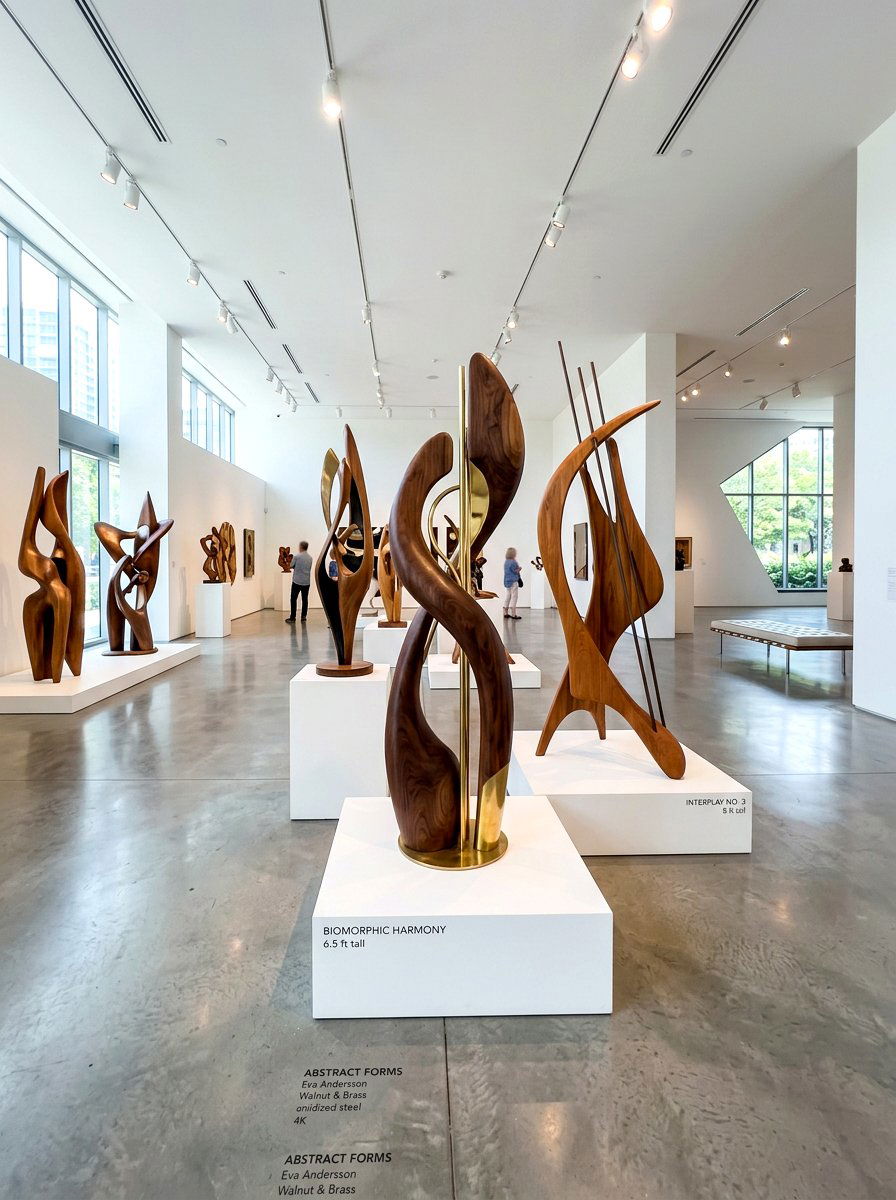 Mid Century Modern Sculpture - 30 glass cabinet decor ideas