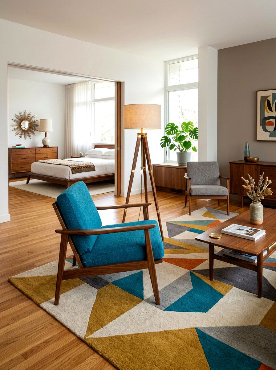 Mid Century Modern Seating - 30 bedroom mini lounge ideas
