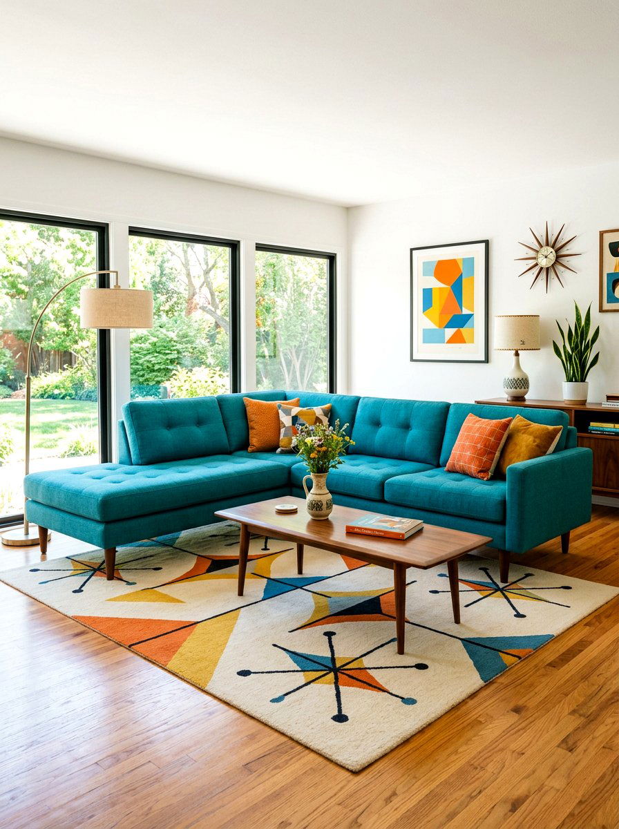 Mid Century Modern Sectional Placement - 30 sofa chaise layout ideas