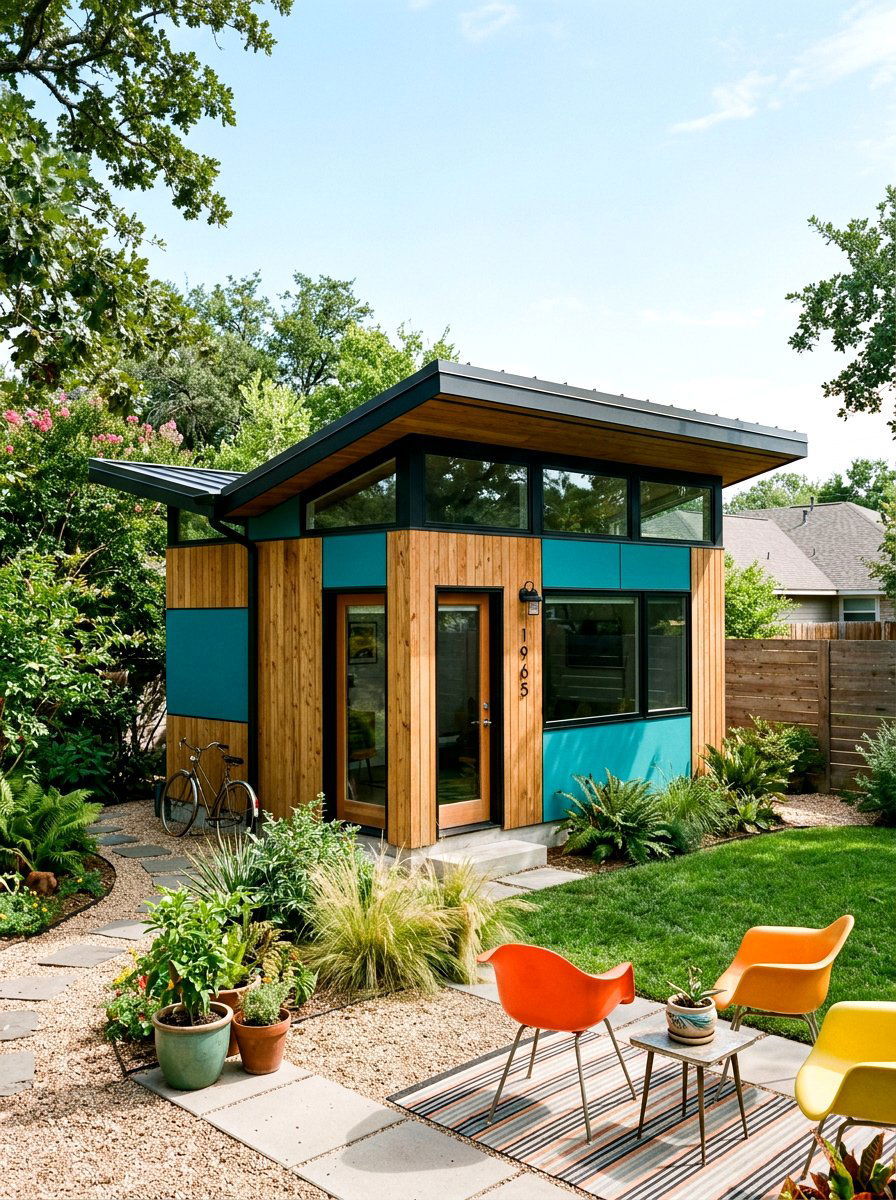 Mid Century Modern Shed - 30 modern shed ideas