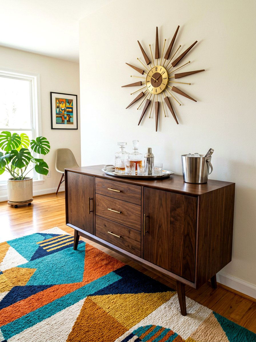Mid Century Modern Sideboard - 30 home aperitif corner ideas