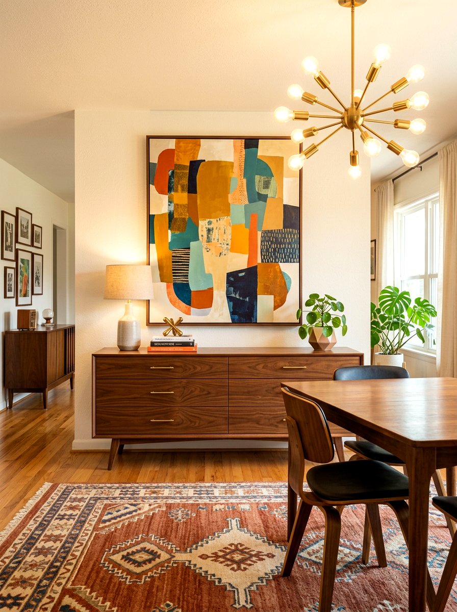 Mid Century Modern Slim Credenza - 30 slim storage cabinet ideas