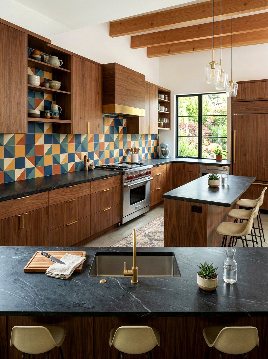 Mid Century Modern Soapstone - 30 soapstone kitchen ideas