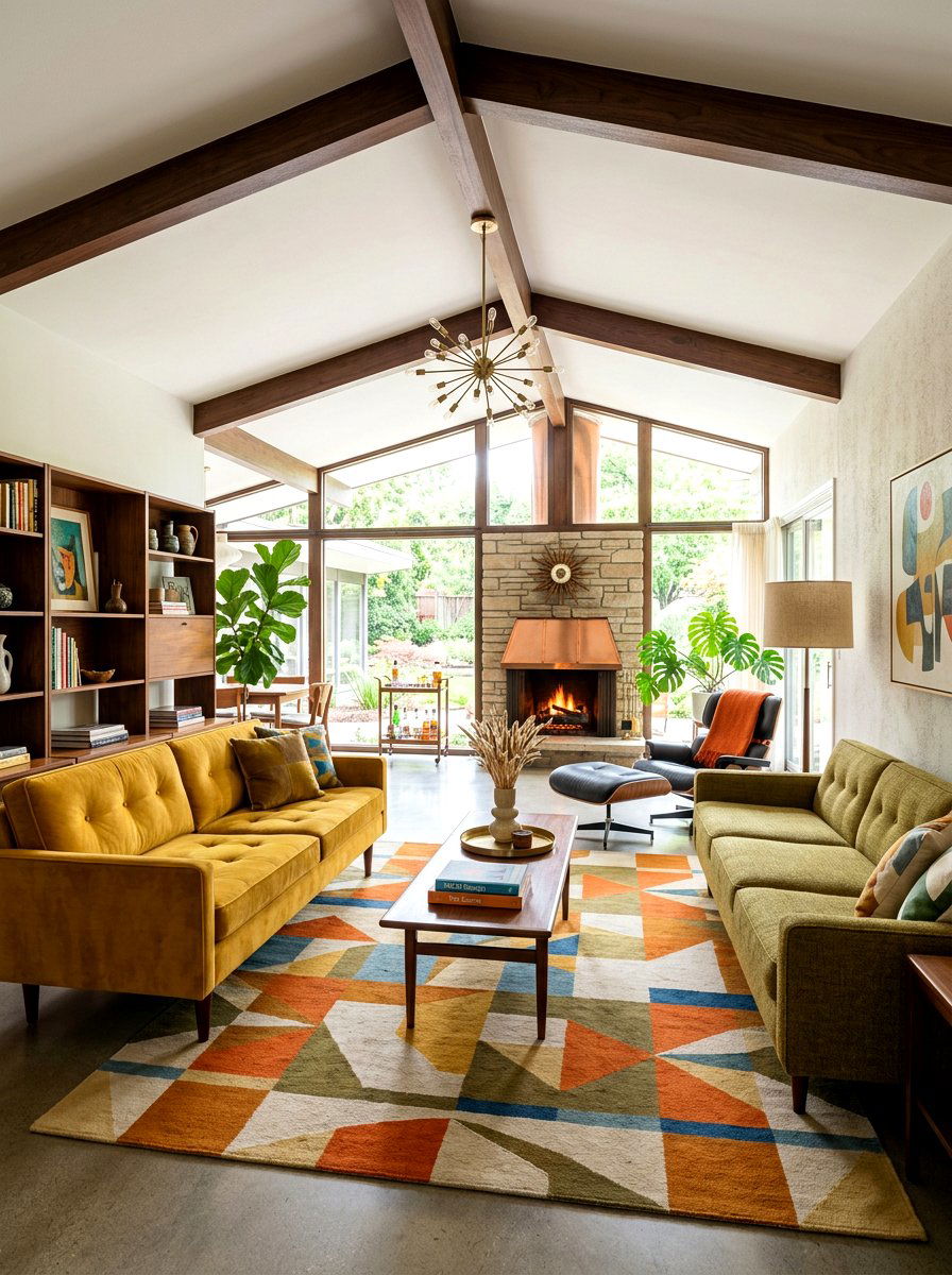 Mid Century Modern Sofa Pair - 30 living room sofa pair ideas