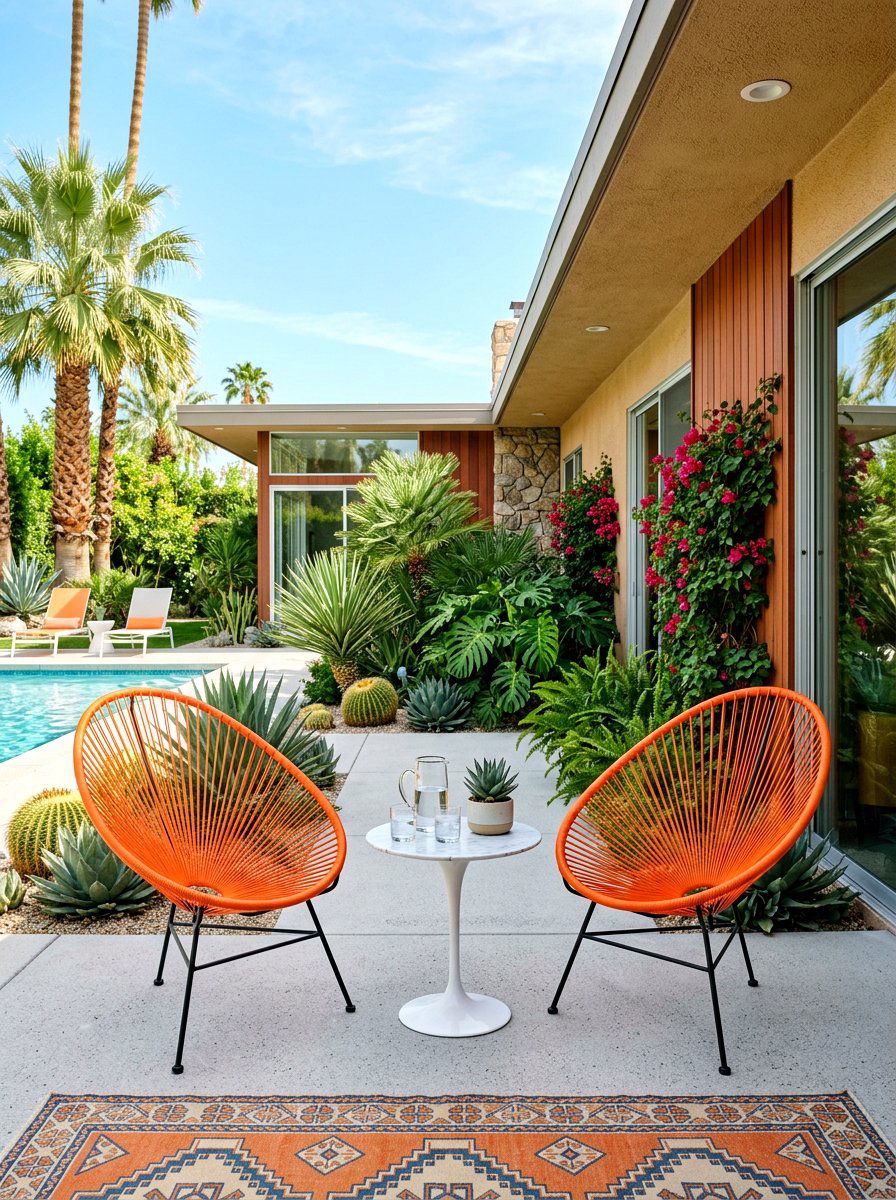 Mid Century Modern Style - 30 patio makeover ideas