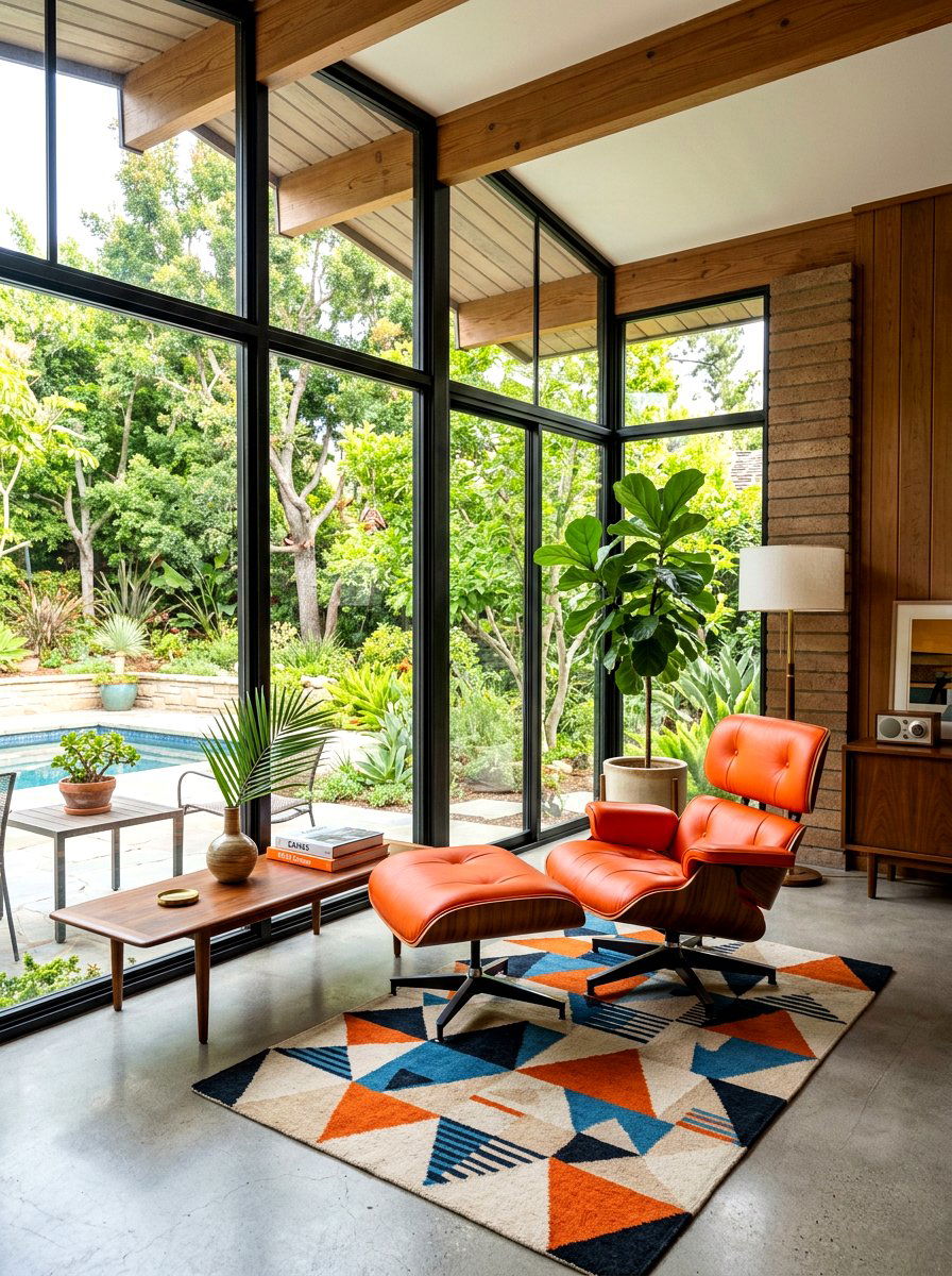 Mid Century Modern Sunroom - 30 sunroom decor ideas