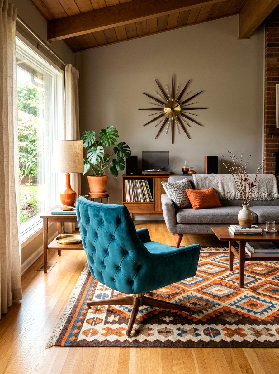 Mid Century Modern Swivel Chair Living Room - 30 swivel accent chair living room ideas
