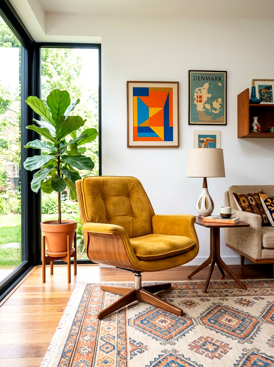 Mid Century Modern Swivel Chair - 30 swivel chair ideas