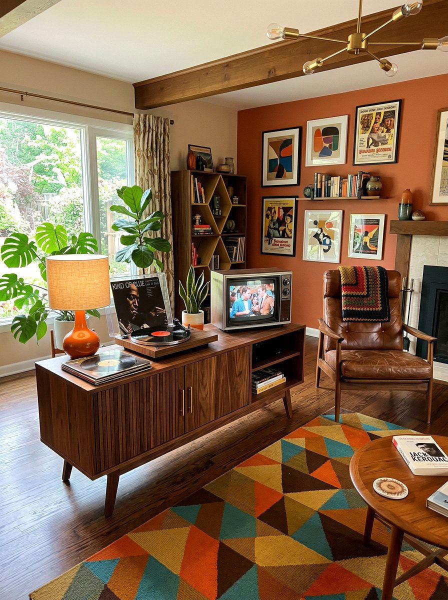 Mid Century Modern TV Stand - 30 TV over console ideas