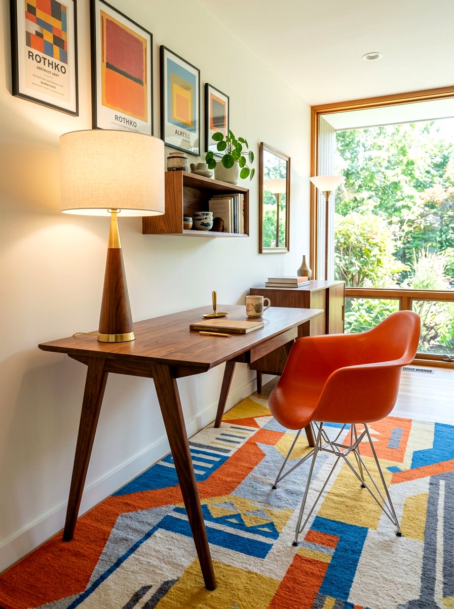 Mid Century Modern Table Lamp Room - 30 lamp lit office ideas