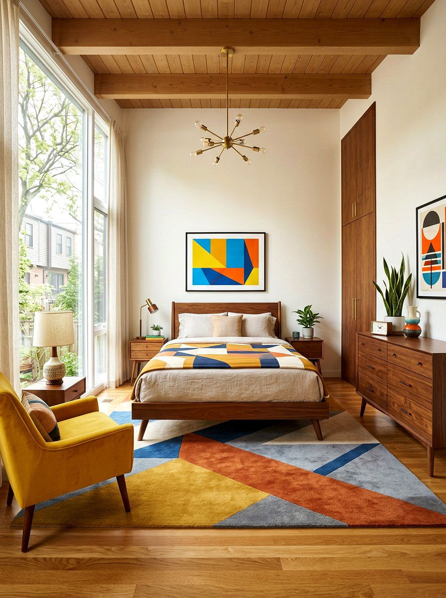 Mid Century Modern Townhouse Bedroom - 30 townhouse style bedroom ideas