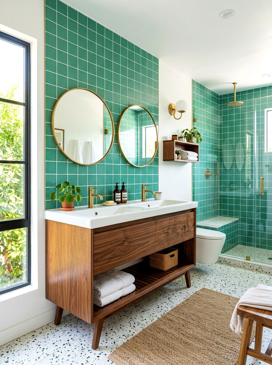 Mid Century Modern Trough Sink - 30 trough sink bathroom ideas