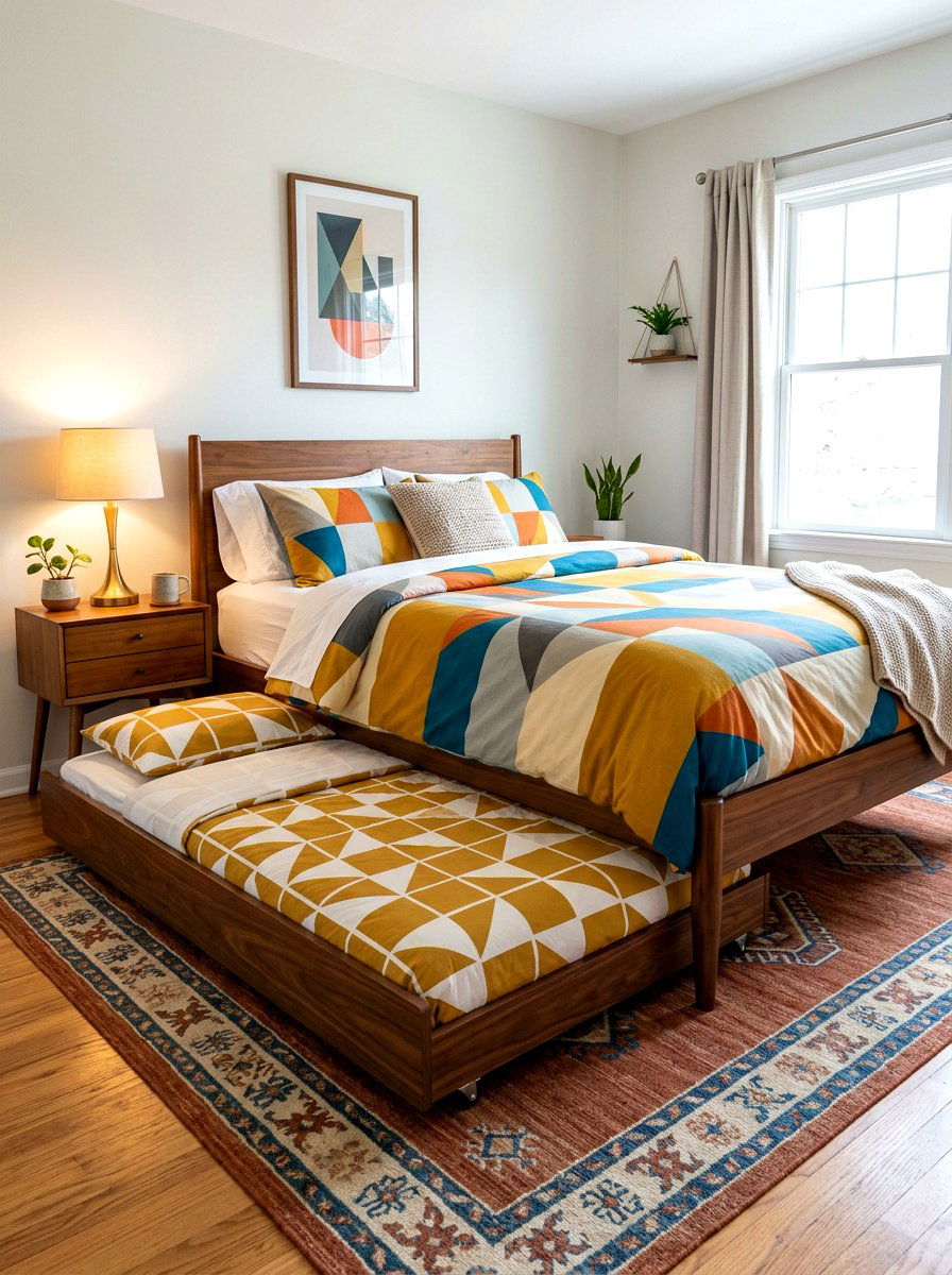 Mid Century Modern Trundle Bed - 30 trundle bed ideas
