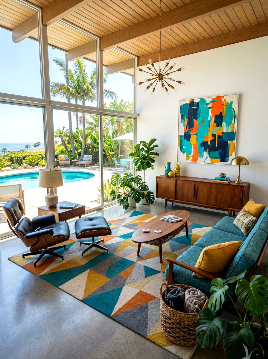 Mid Century Modern Vacation Lounge