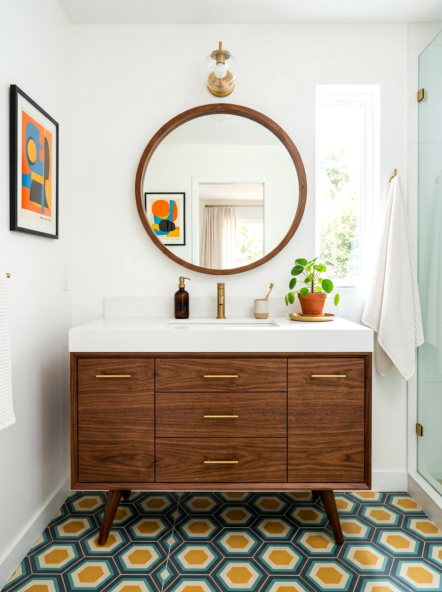 Mid Century Modern Vanity - 30 bathroom vanity ideas