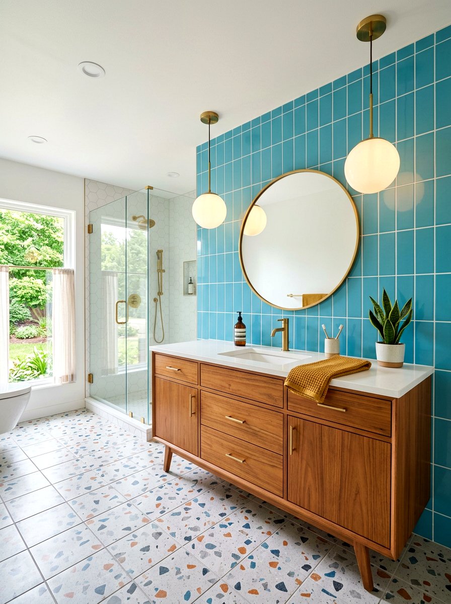 Mid Century Modern Vanity - 30 bathroom sink ideas