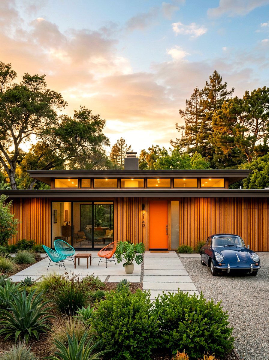 Mid Century Modern Vertical Siding - 30 vertical siding exterior ideas