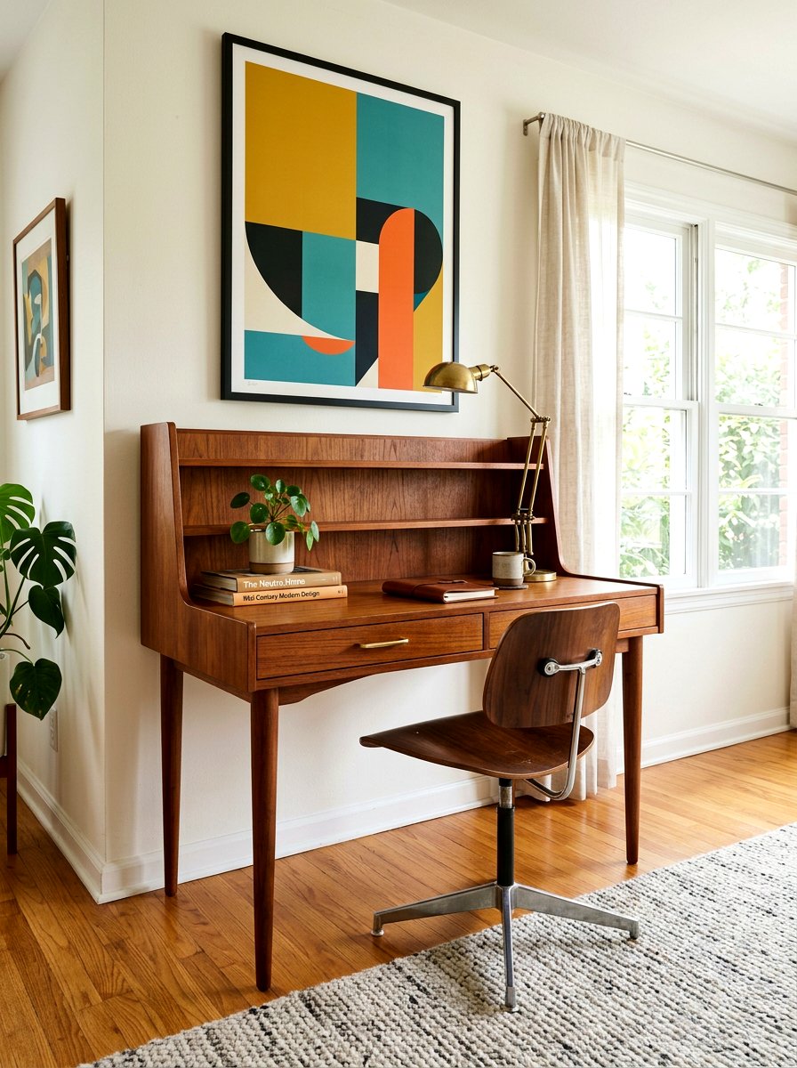 Mid Century Modern Wall Desk - 30 wall desk ideas