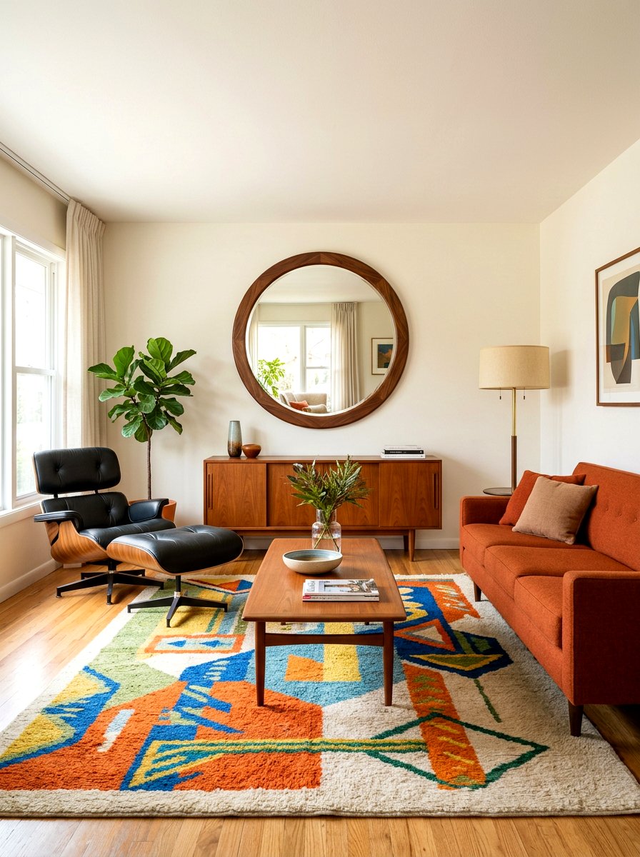 Mid Century Modern Wall Mirror - 30 antique mirror wall ideas