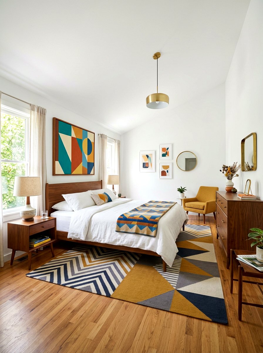 Mid Century Modern White Bedroom - 30 white bedroom ideas