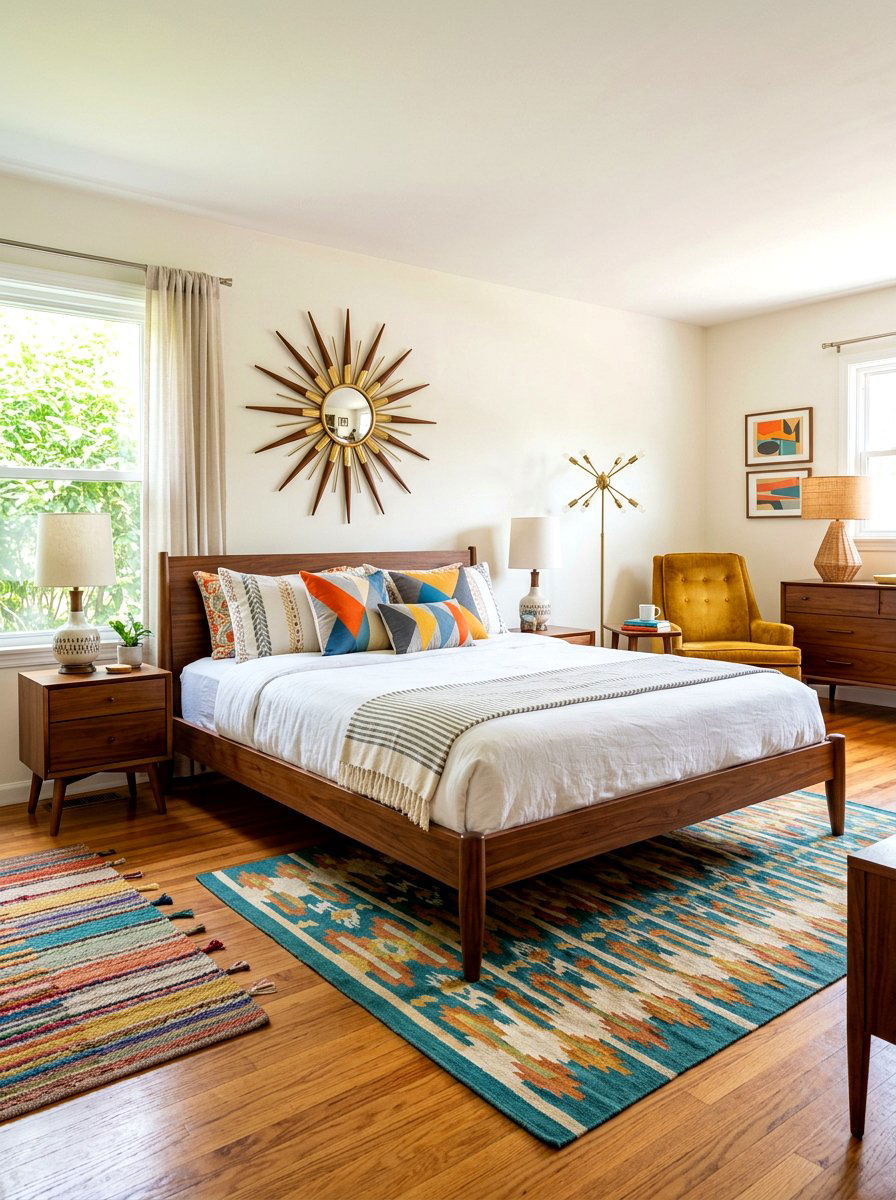 Mid Century Modern - 30 cozy bedroom ideas
