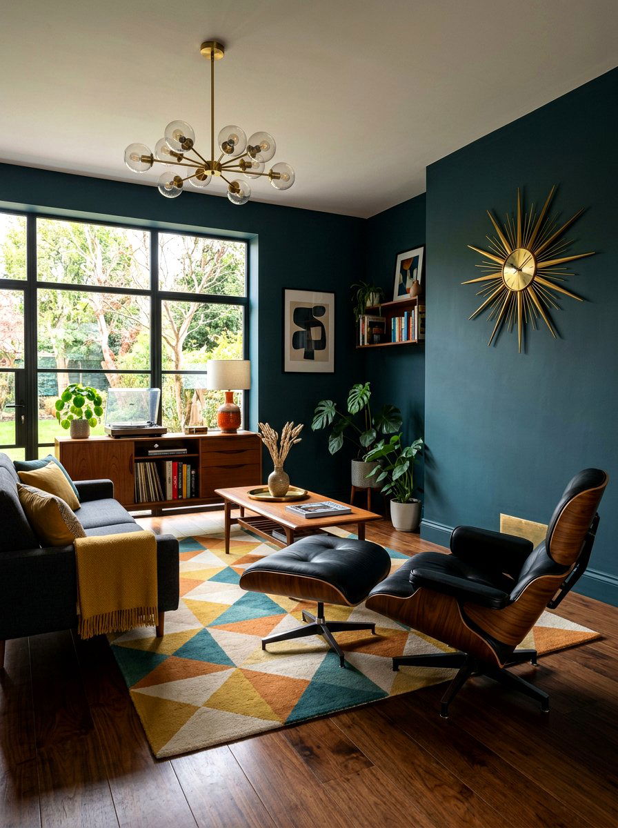Mid Century Moody Decor - 30 moody reader nook ideas