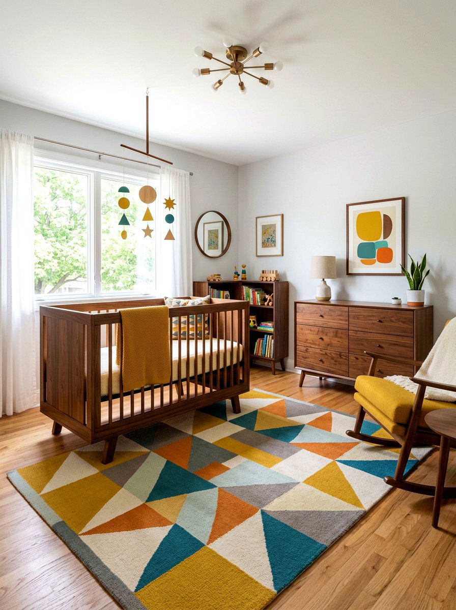 Mid Century Nursery - 30 vintage nursery ideas