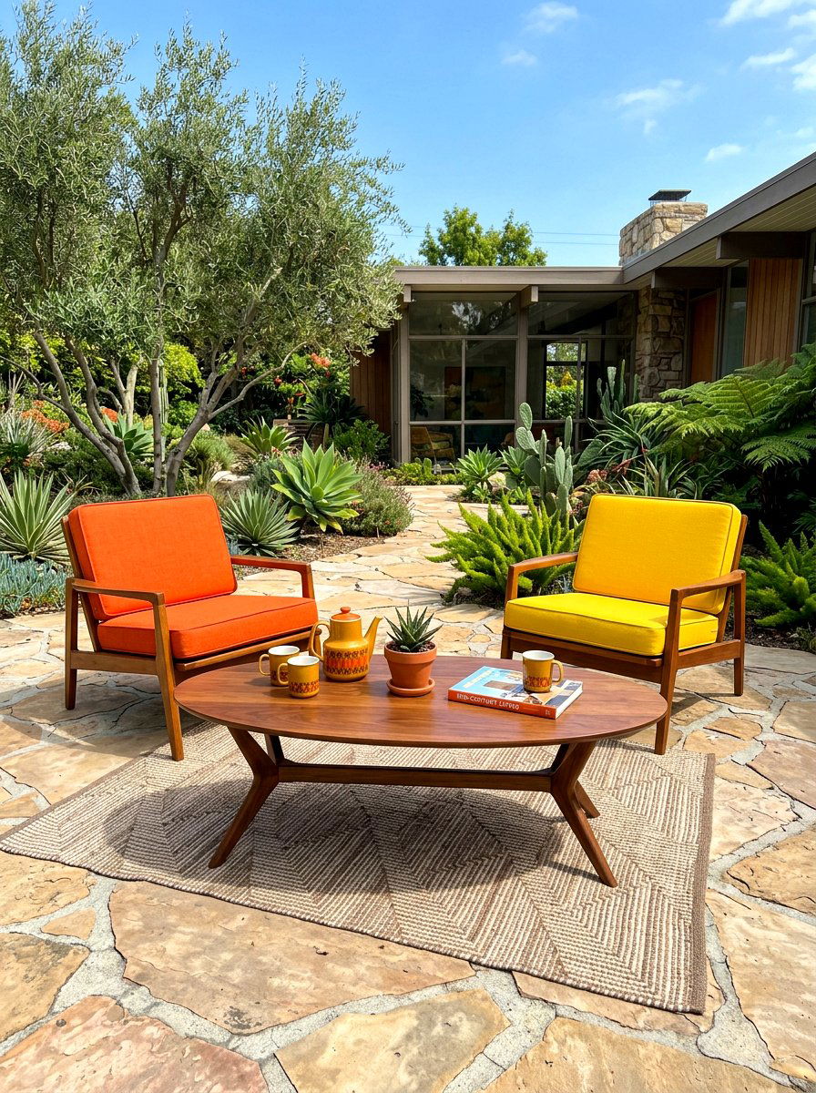 Mid Century Outdoor Coffee Table - 30 outdoor coffee table ideas