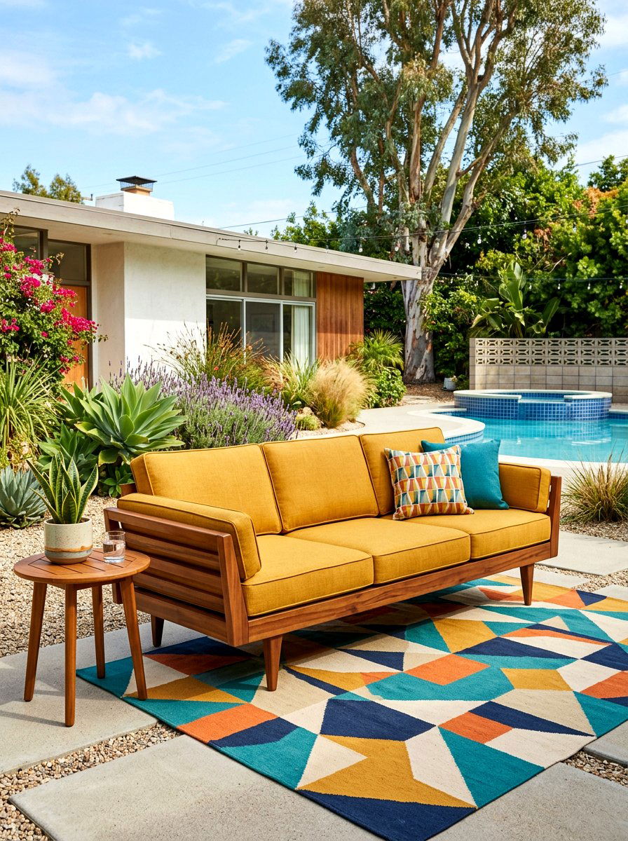 Mid Century Outdoor Couch - 30 outdoor sectional ideas