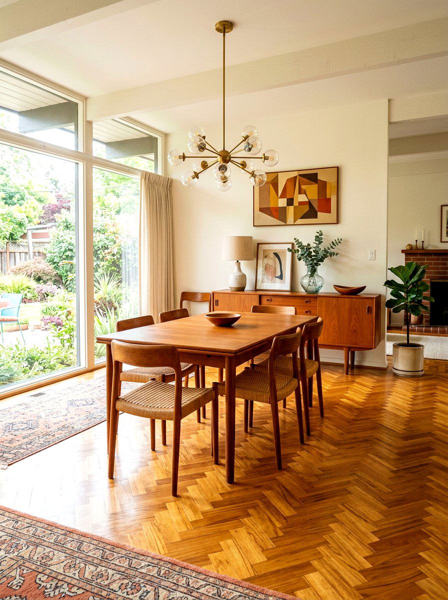 Mid Century Parquet - 30 parquet floor ideas