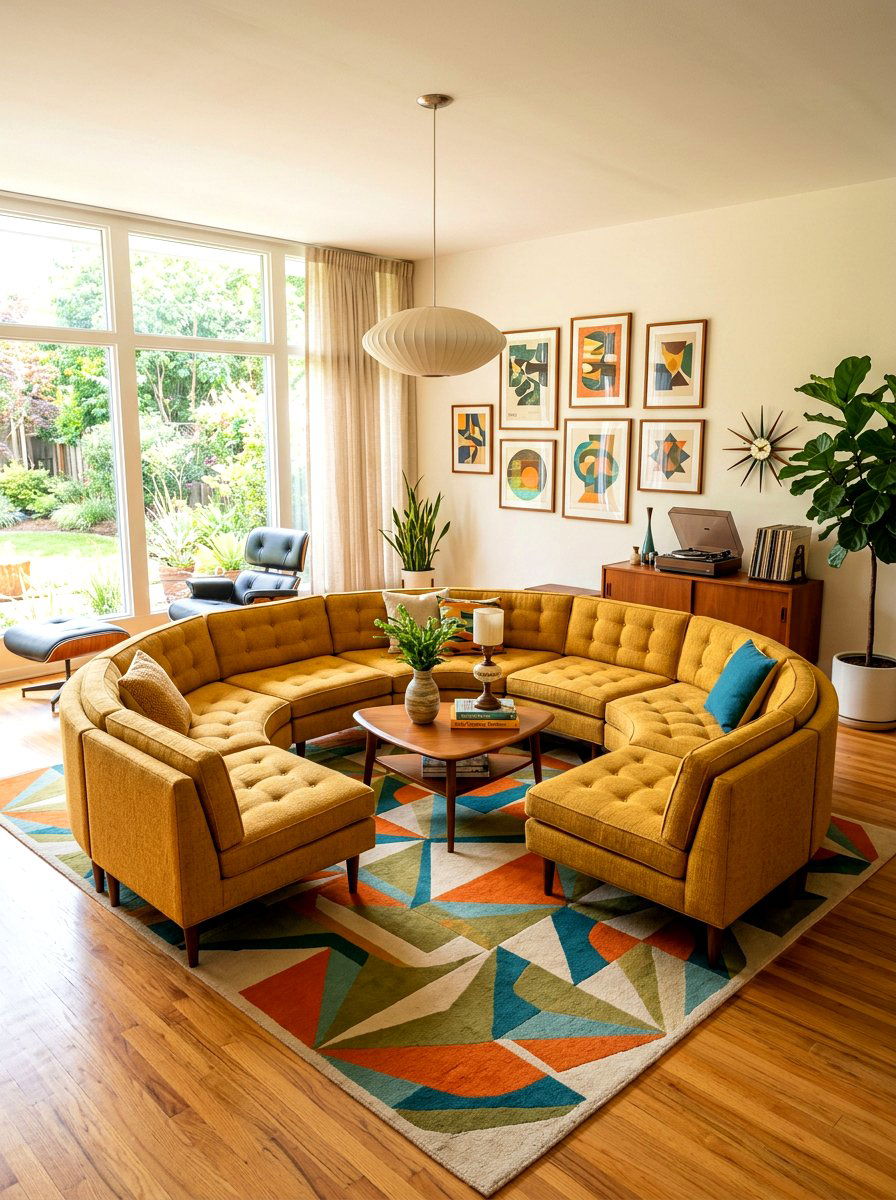 Mid Century Pit Sofa - 30 pit sofa living room ideas