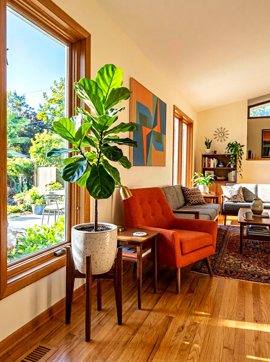 Mid Century Planter Stand - 30 diy look planter ideas