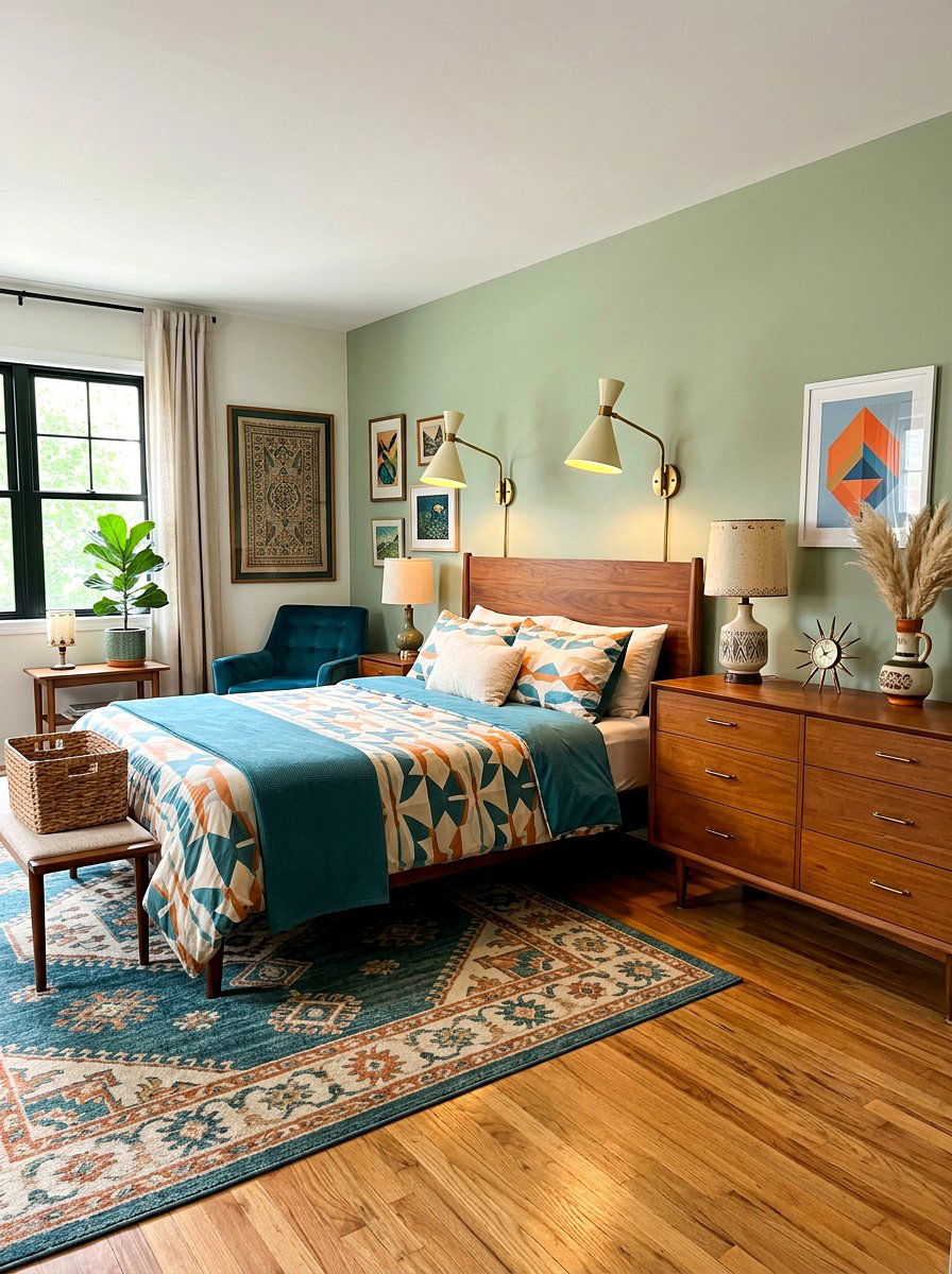 Mid Century Sconce - 30 bedside wall sconce ideas