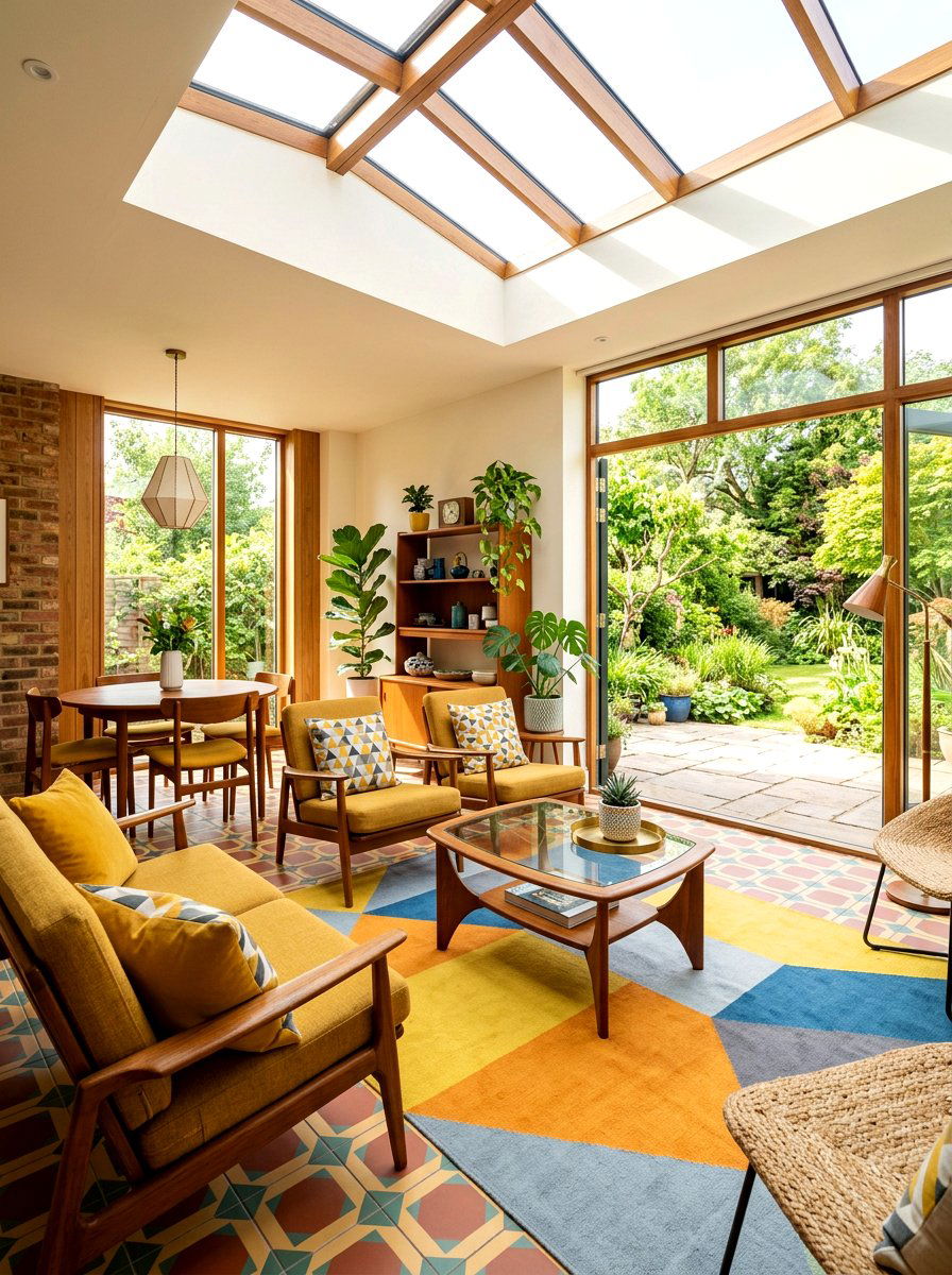 Mid Century Sunroom - 30 bright sunroom ideas
