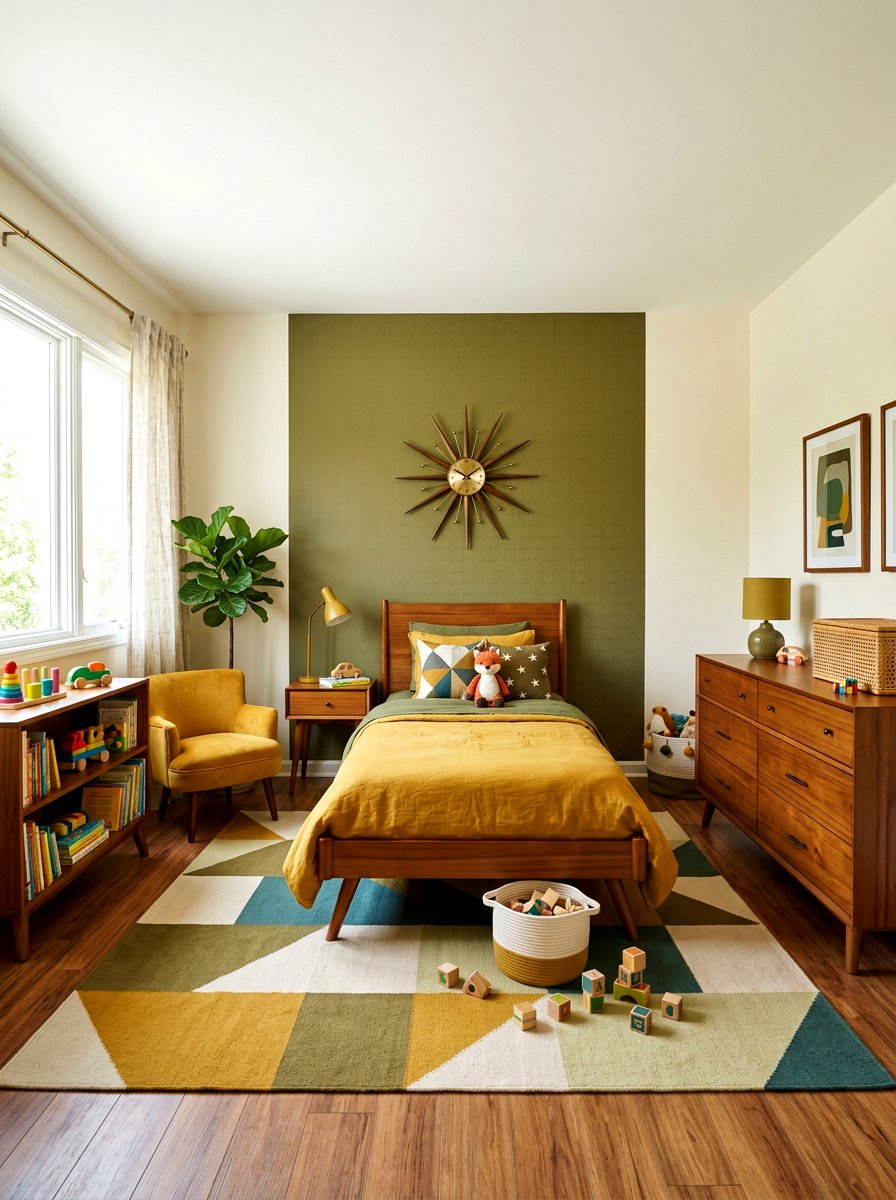Mid Century Toddler Bedroom - 30 toddler room ideas
