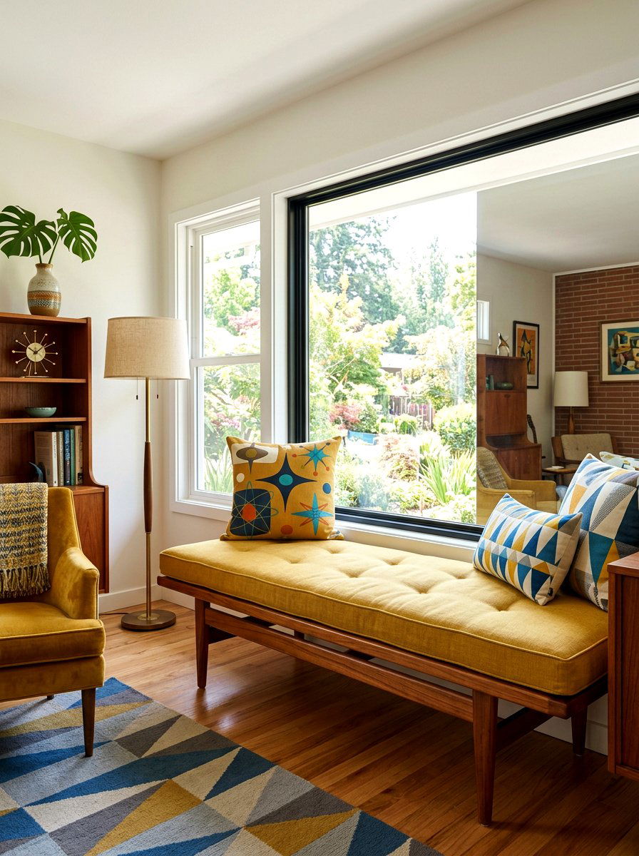 Mid Century Window Seat - 30 window seat ideas